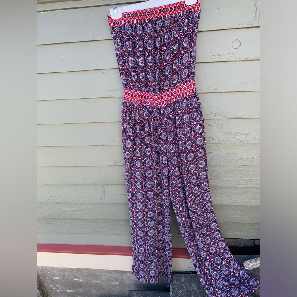 Boho Strapless Jumpsuit